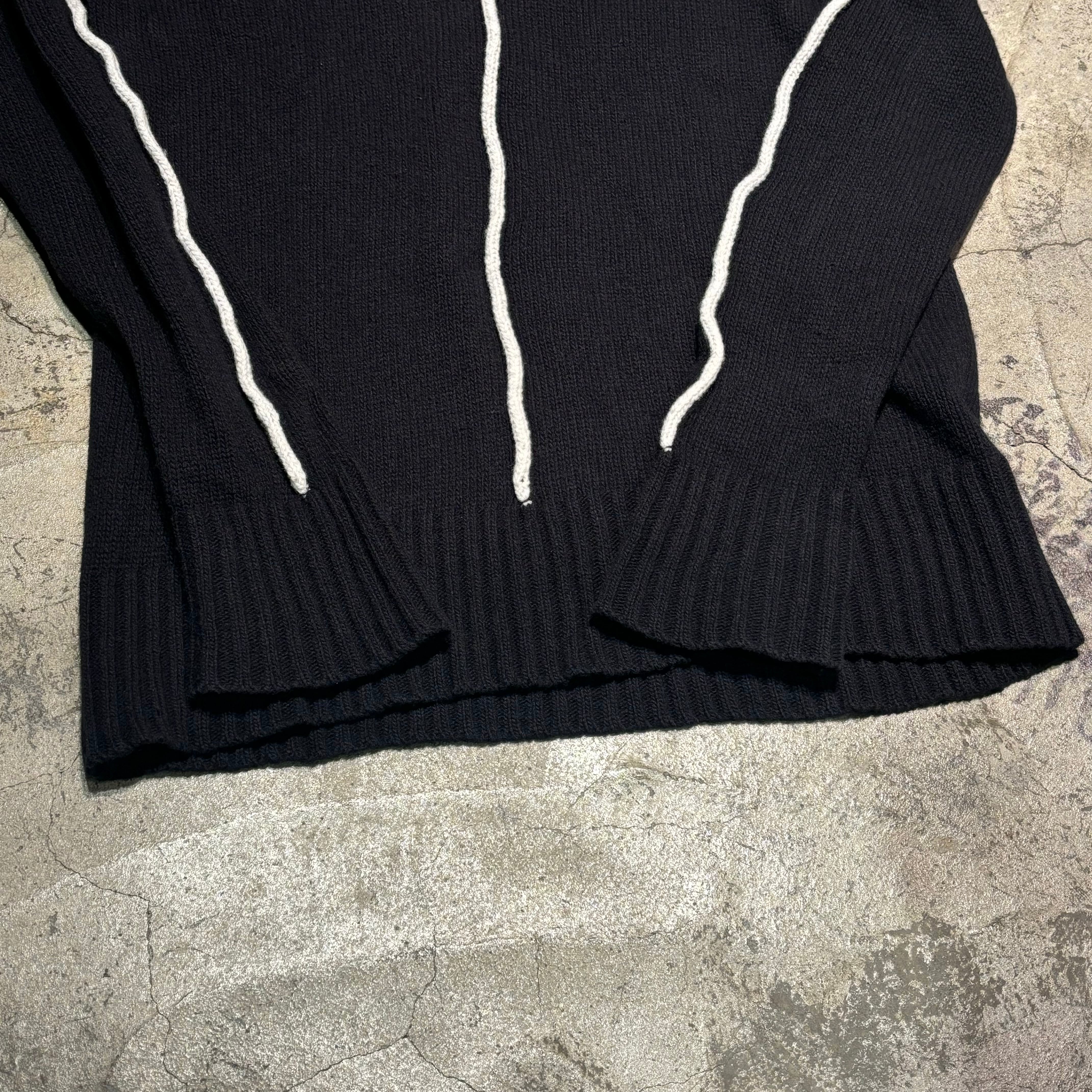 EGON LAB エゴンラボ Black Wesley turtleneck タートルネックセーター
