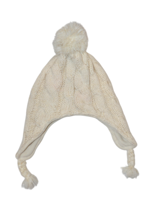 DoReMi Unique Series –  white lame knit cap