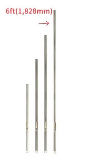 ステンレスポール（SUS304）  6ft（1,828mm）