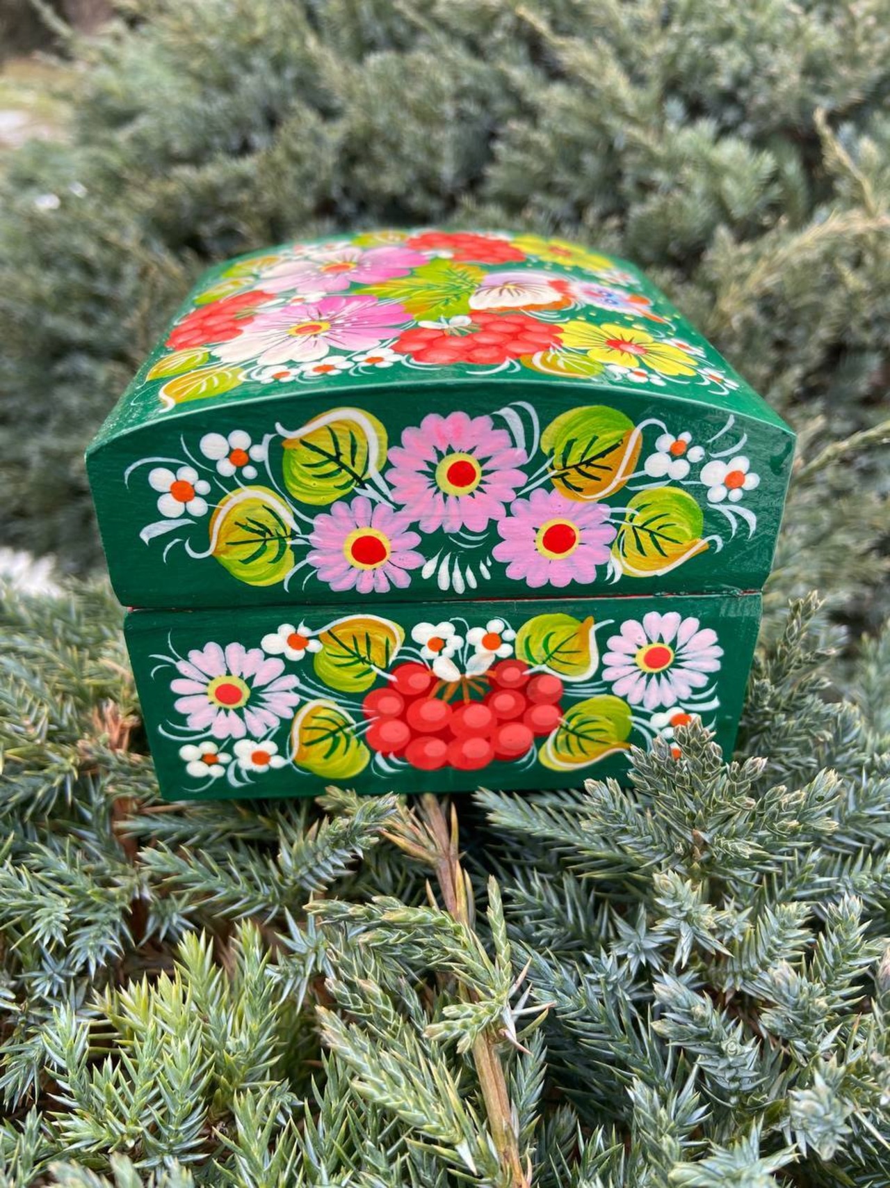 ペトリキフカ塗り　ジュエリーボックス（ホメンコ作） - 8