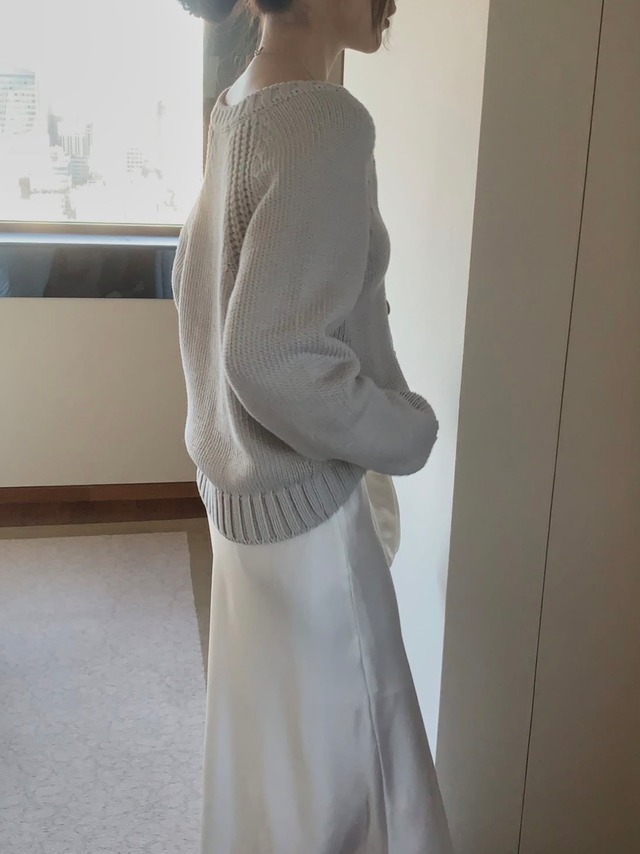 (予約) miel / Chess knit 4color