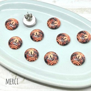 【2個】12mmココペリdアクリアコートカボション/アクリル /パーツ/