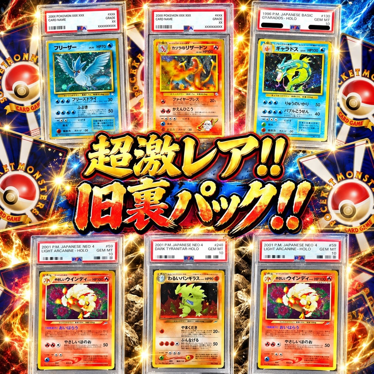 ポケカ】超激レア!! 旧裏確定6口 オリパ !10/09-9 | エリカのカード