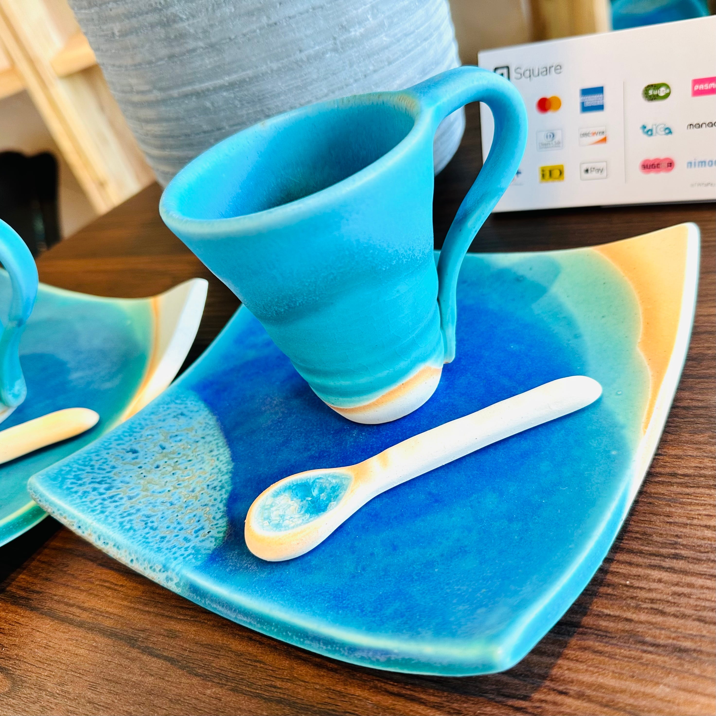 うるま陶器 プレート ソーサー 皿 2枚セット