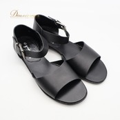 agnes b. アニエスベー サンダル 36サイズ ブラック系 靴 くつ シューズ レディース 無地 シンプル カジュアル ぺたんこ フラット フラットシューズ かわいい オールブラック