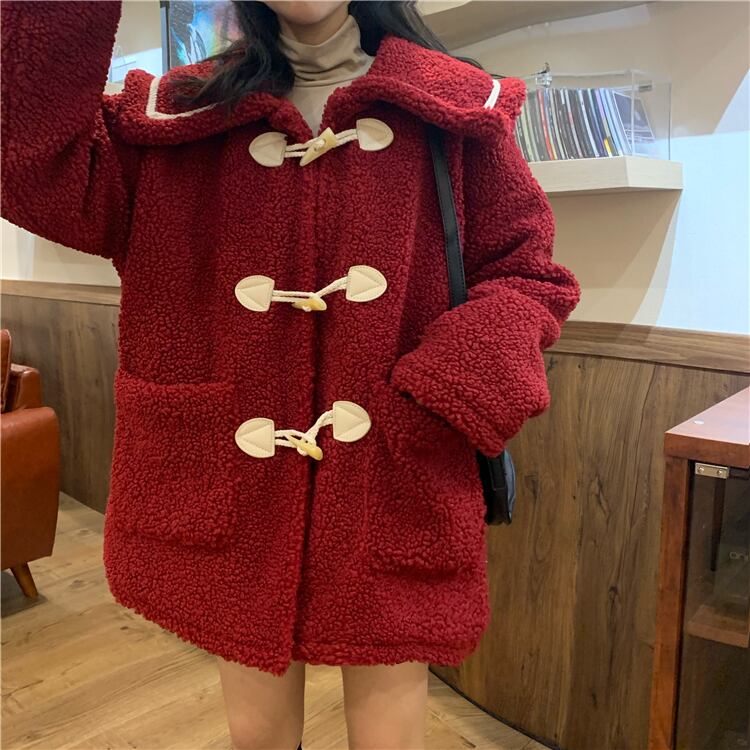 スタンダードレッド 赤ボタンコート レディース ロング マキシ スタンダードレッド 赤ボタンコート レディース ロング マキシ