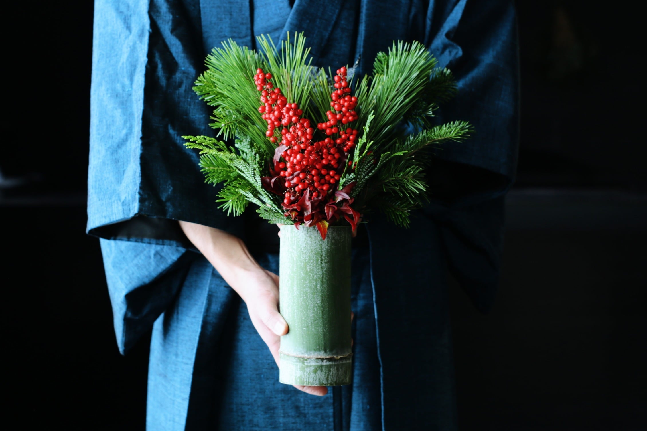 【先行予約販売】正月用アレンジメント|S 実南天