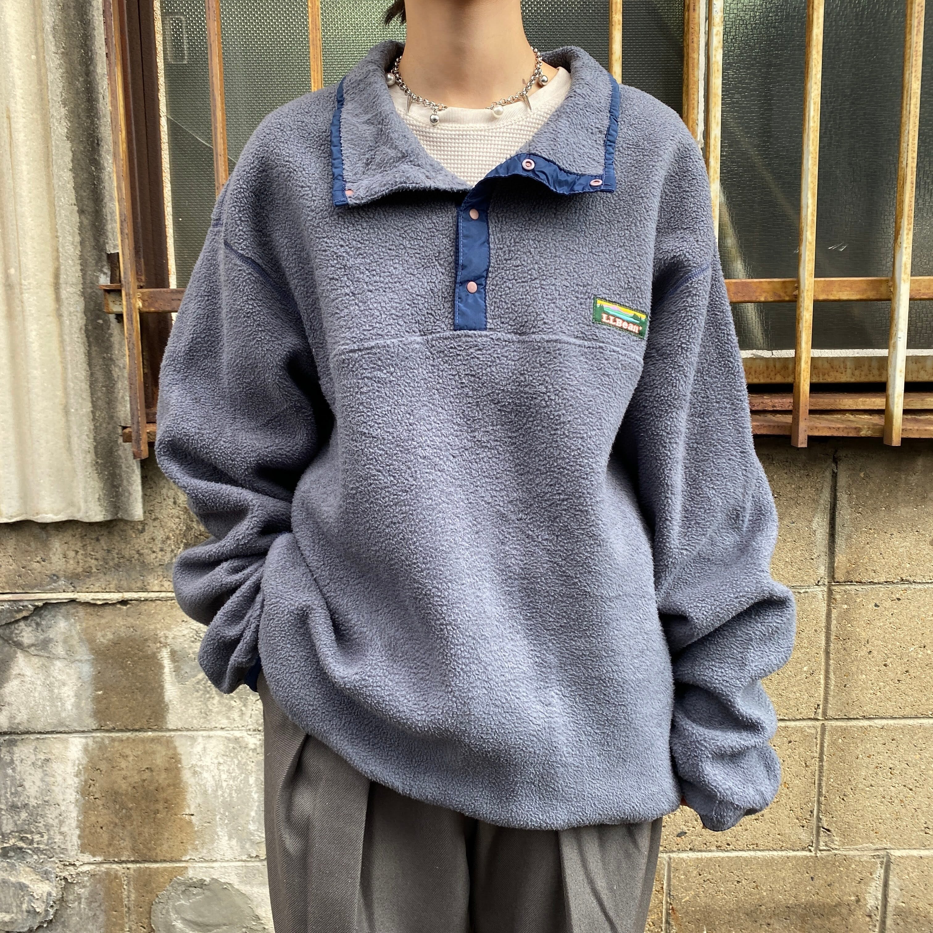 【希少】80-90s LLBean フリース  ジャケット スノーフレーク