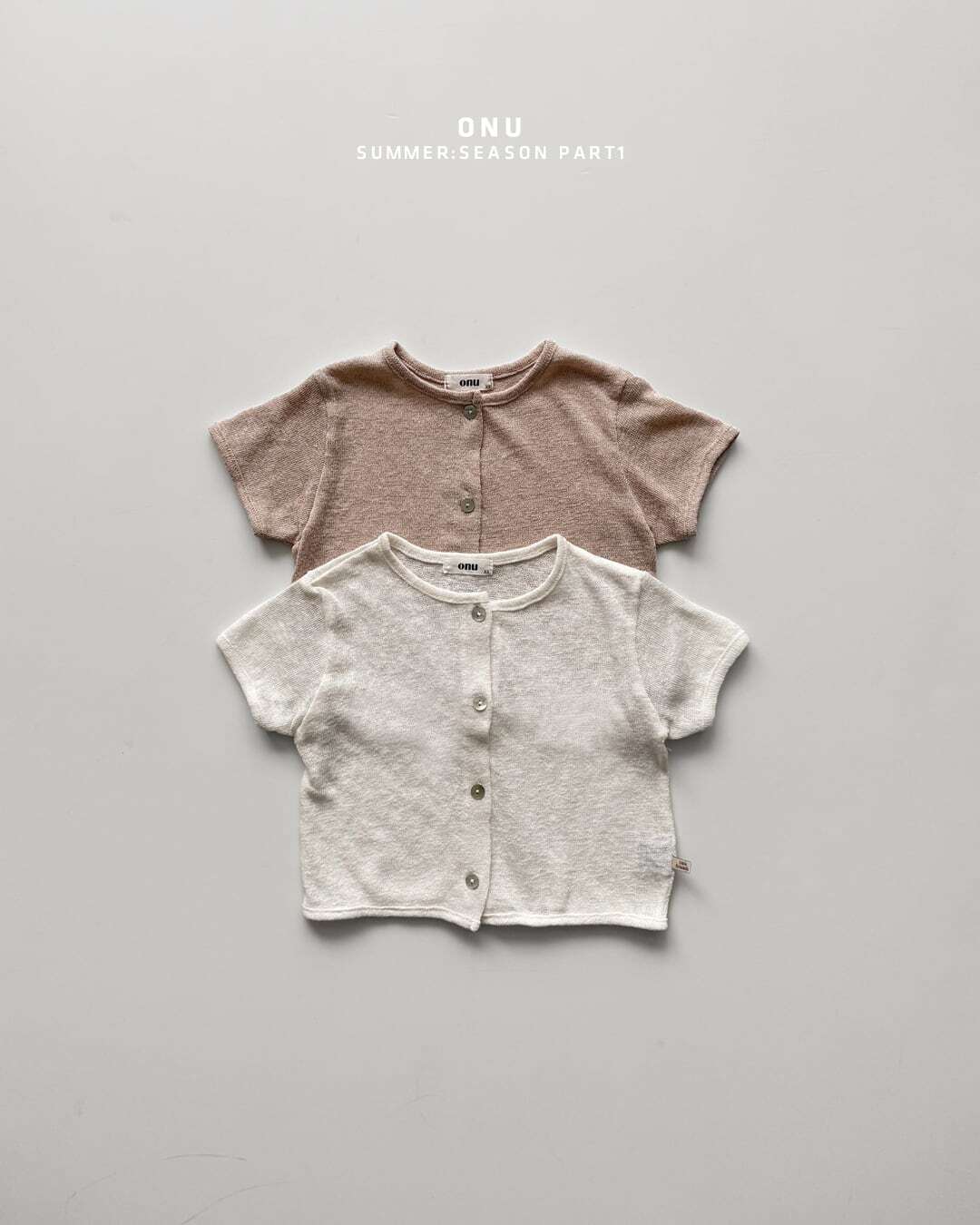 【予約】onu Knit short-sleeve cardigan