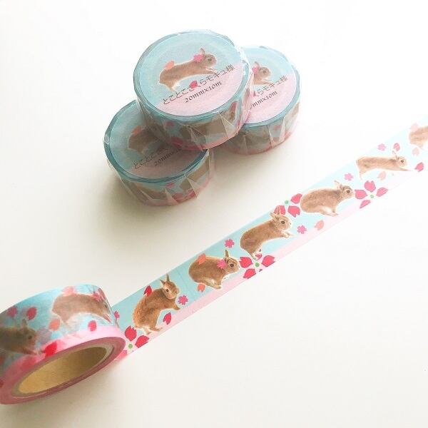 うさぎのモキュ様 マスキングテープ | うさぎセレクトショップ森音