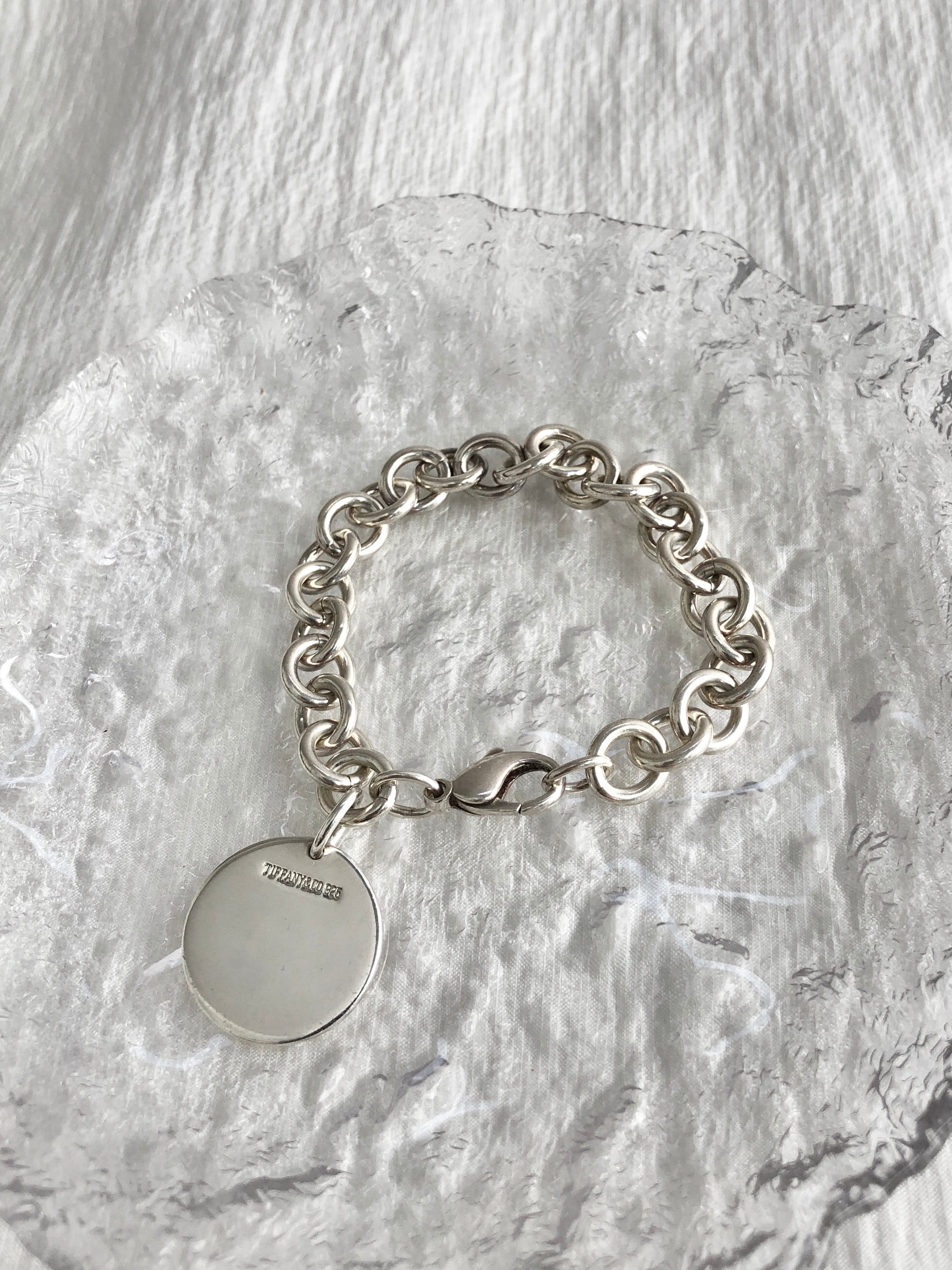 Tiffany & Co. ティファニー ブレスレット シルバー リターントゥ 925 ラウンドタグ vintage ヴィンテージ オールド 36nwem