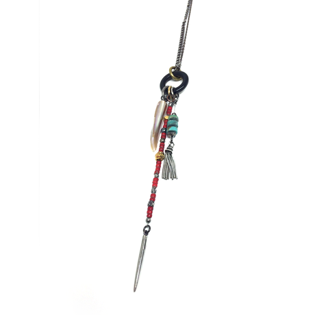 独特の上品 gunda<ガンダ>SPACE INDIAN NECKLACE/B [スペースインディアン アクセサリー