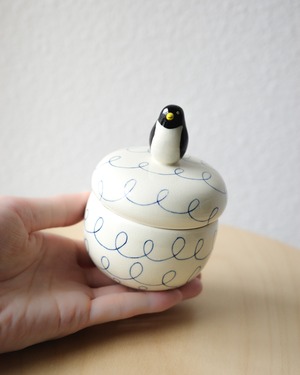 hatohana 蓋物 ペンギン