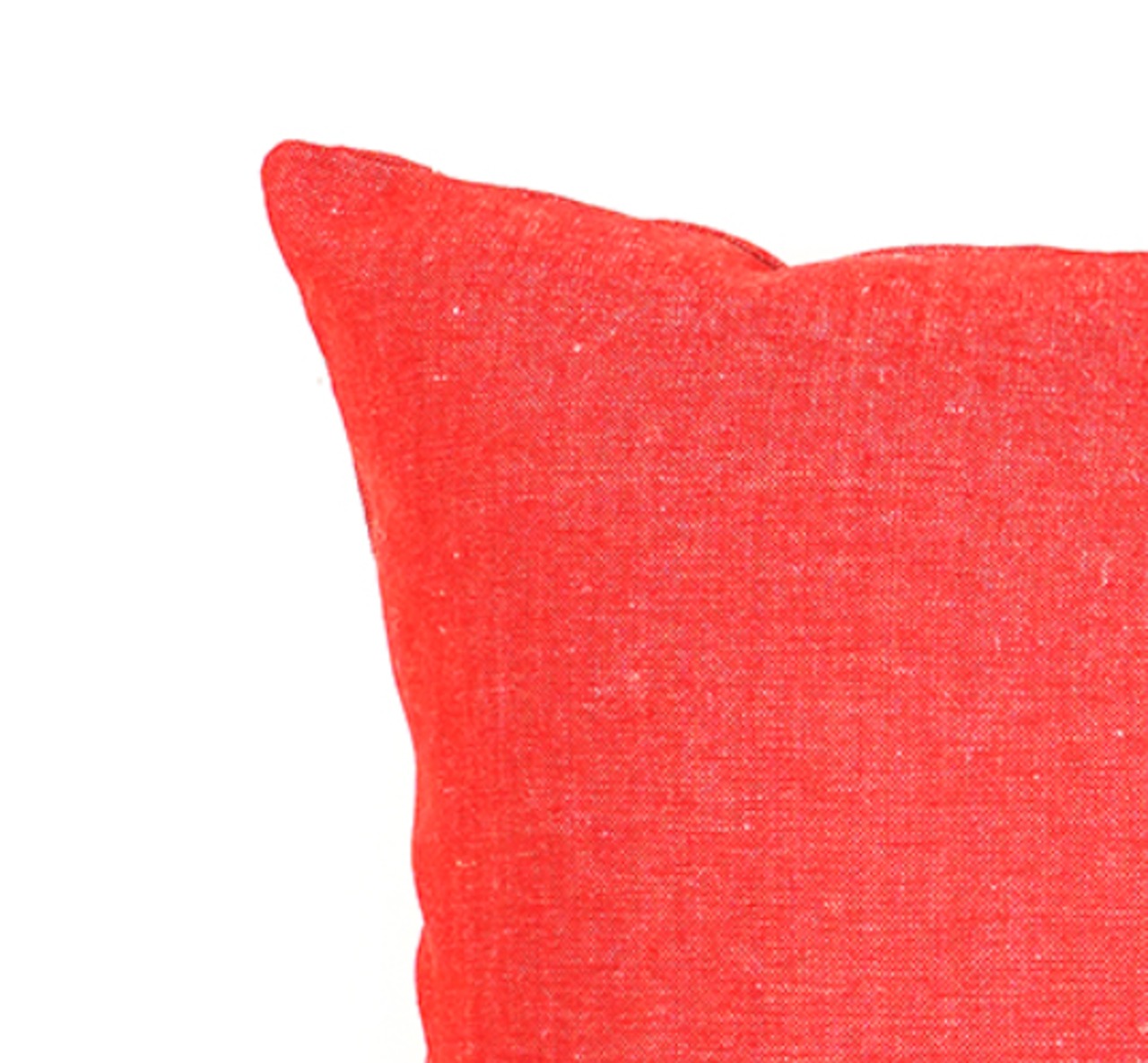 【天然繊維100%】伝統的織物のクッションカバー･Red150
