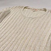 BEAMS ビームス オールド コットンニット セーター サイズ L /ホワイト