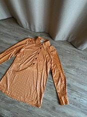 geometric pattern rétro long shirt-5191-3