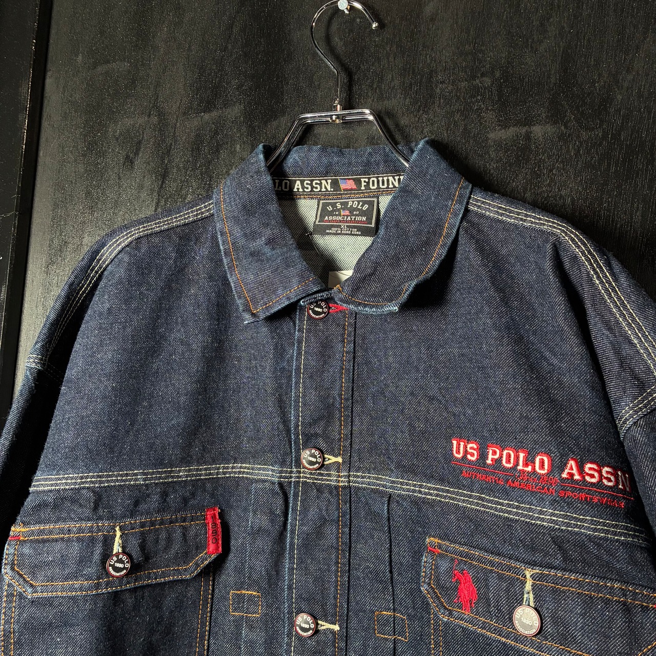 90s U.S. POLO ASSN デニムジャケット 2ndタイプ ストリートカスタム