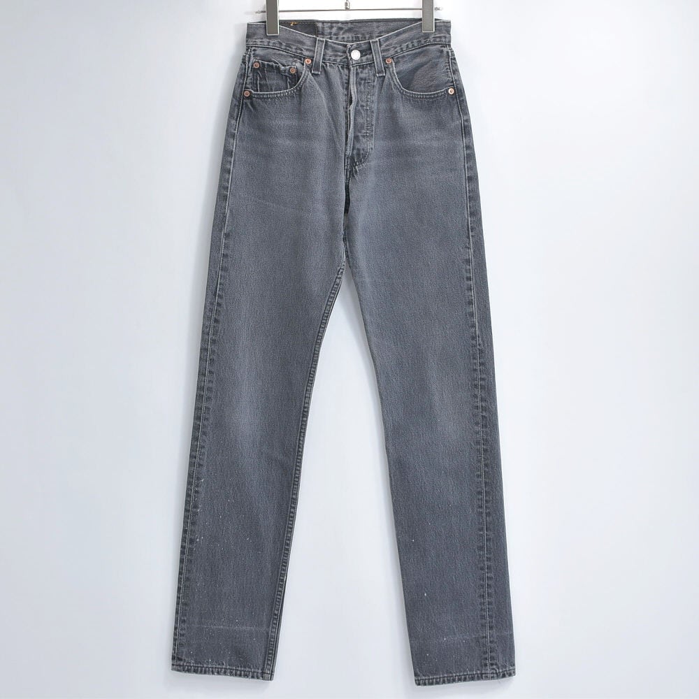 90s アメリカ製 Levi's リーバイス 501 後染めブラック フェードグレー