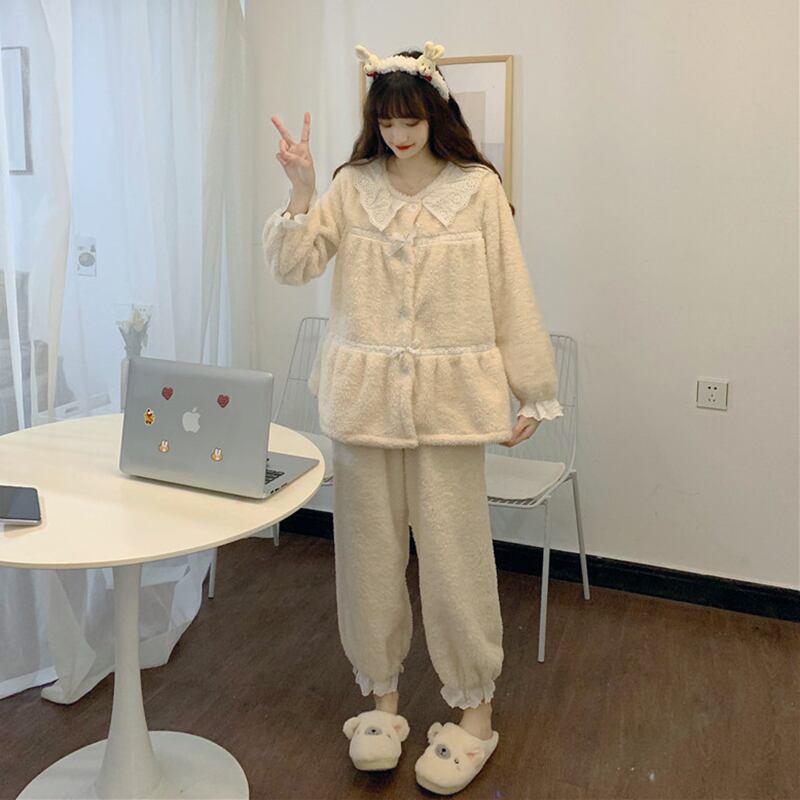 スタイルレディースオータムウィンター レース 大人ガーリー スウィート キュート カジュアル 秋物 冬物 萌量不足8611438036