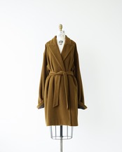 〈Hermès〉Angola wool over coat