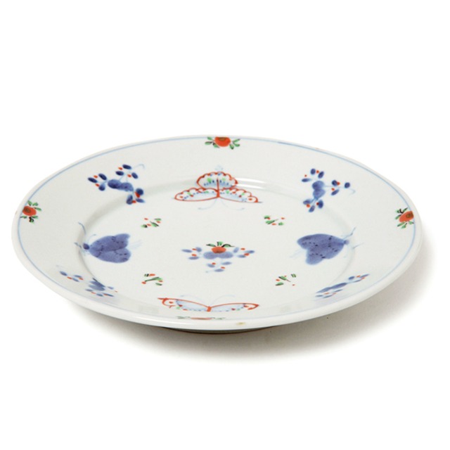 天啓花蝶段付6.5寸丸皿