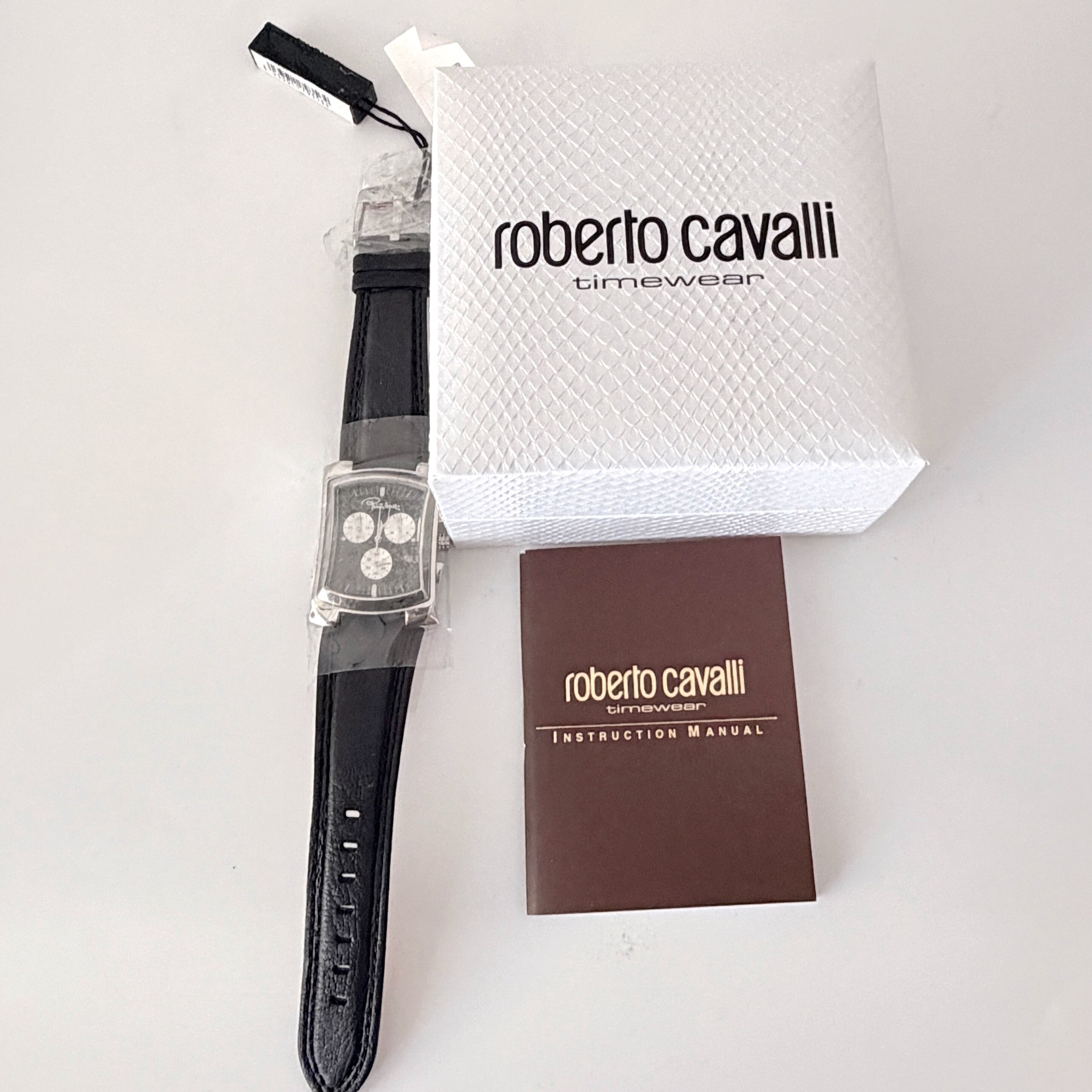 ロベルトカバリ　黒42 新品/高級/RobertoCavalli/ロベルトカヴァリ/腕時計 メンズ レディース