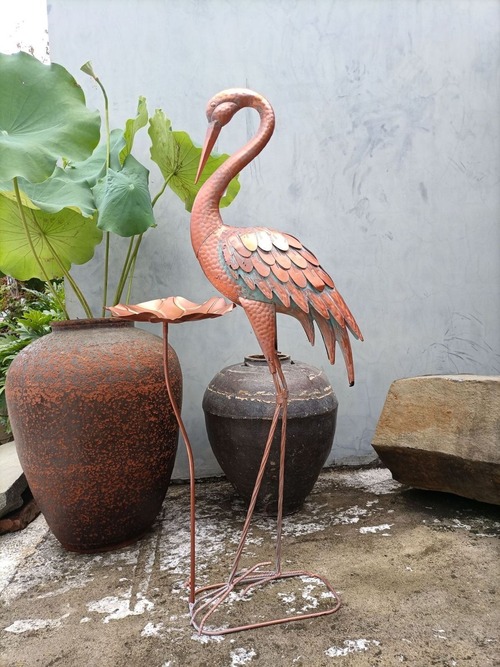 ガーデンオーナメント 鳥 オブジェ 置物 庭 芝生屋外 モニュメント 装飾