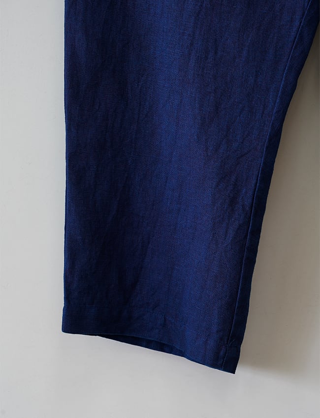 aulico : LINEN PANTS / NAVY | aulico