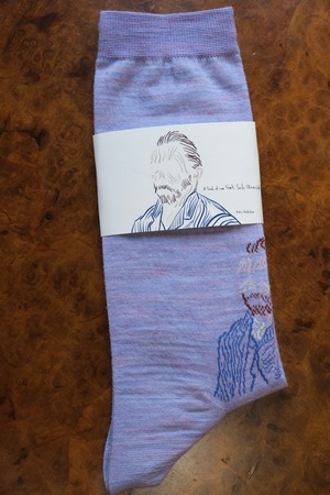 【kota gushiken】A Touch Of Van Gogh Socks -Purple-