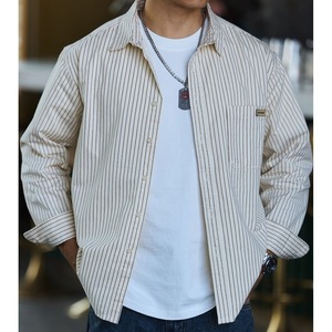 ヴィンテージスタイルロゴストライプシャツ 224582