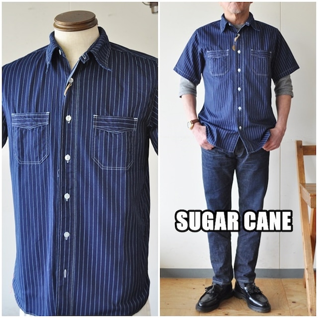 シュガーケーン SUGAR CANE ウォバッシュ 半袖シャツ 36267　東洋エンタープライズ　TOYO