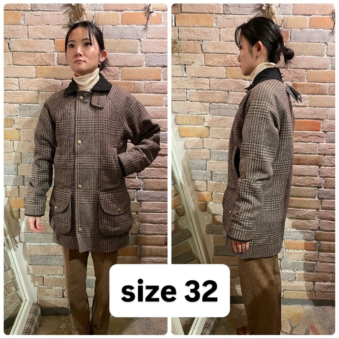 CHRYSALIS ハーフコート　Sサイズ Chrysalis ｢anemone別注品」 6サイズ AW25 ツイードハーフコート