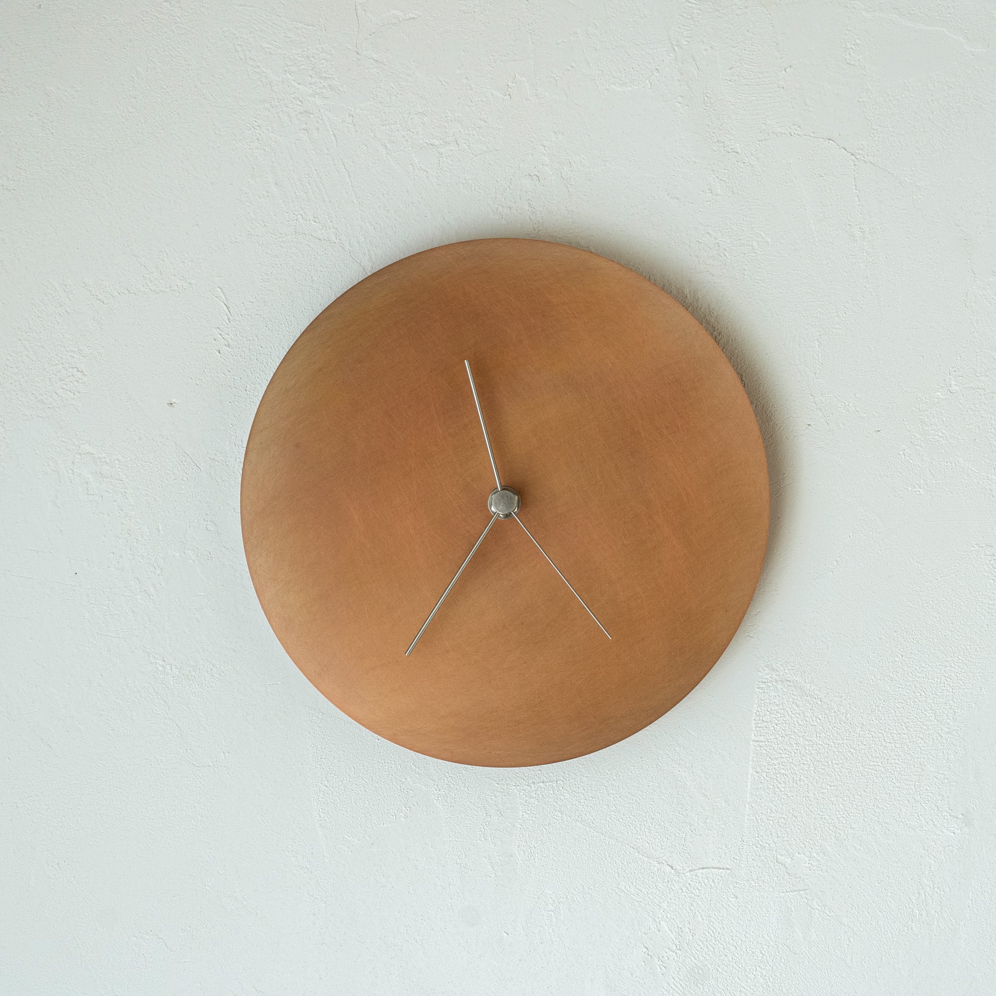 【1点もの】壁掛け時計−銅　洗朱/araishu
