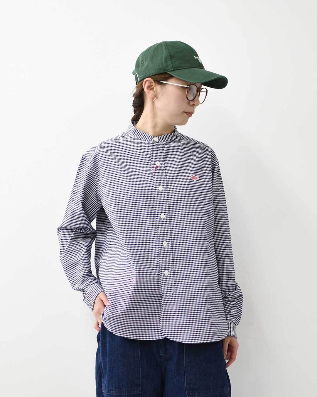 DANTON [ダントン] W L/S BAND COLLAR OXFORD SHIRTS [DT-B0279OXP