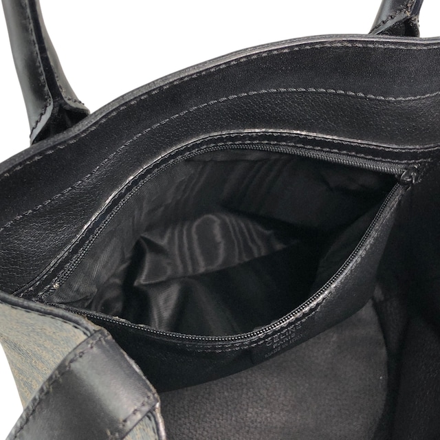 CELINE セリーヌ マカダム ハンドバッグ ブラック ブラゾン型押し PVC トートバッグ vintage ヴィンテージ オールド ypkjyr