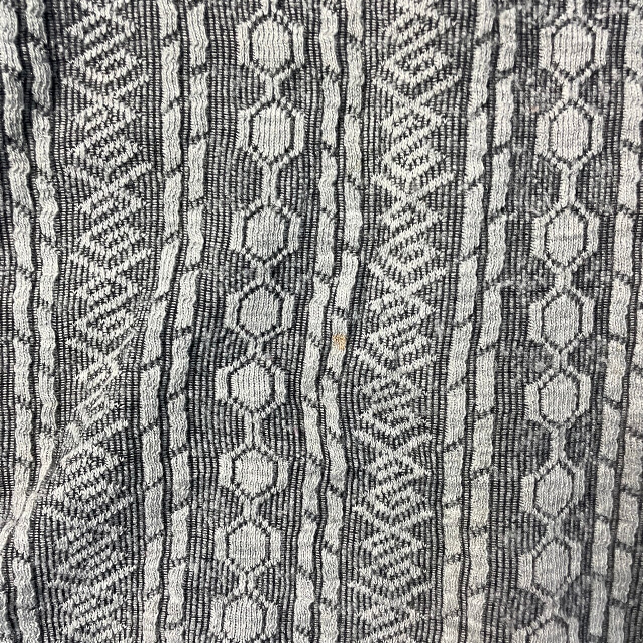 MIKAVA 総柄 ハーフジップ ニットセーター メンズL相当 古着 MIKAVA 総柄 ハーフジップ ニットセーター メンズL相当 古着
