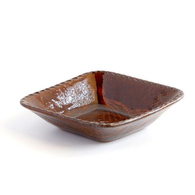 ドライブイン　陶器　装飾品 民族模様の中鉢 幾何学(インド ランゴリ) 陶器 OKAMA Studio 岡安