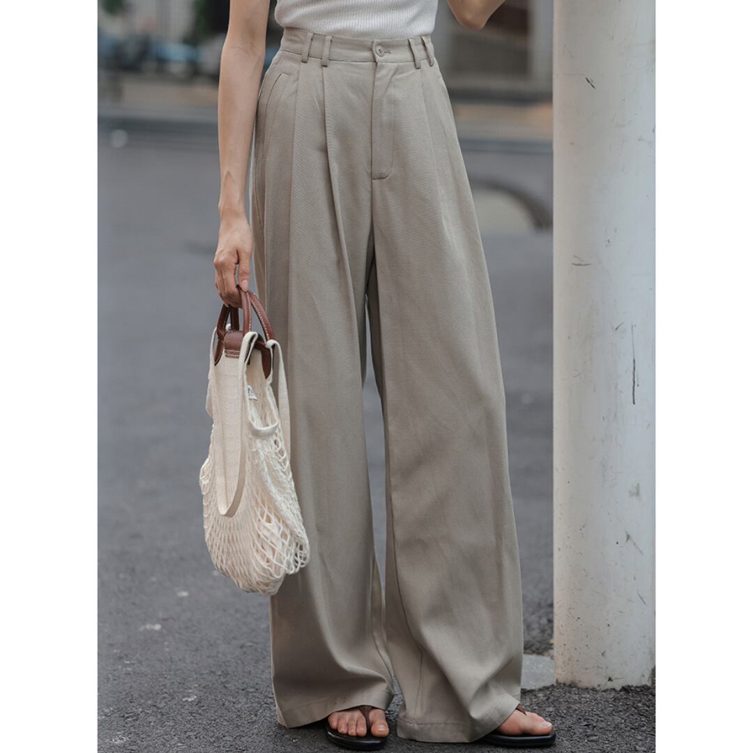 High Waist Loose Wide Pants k0661