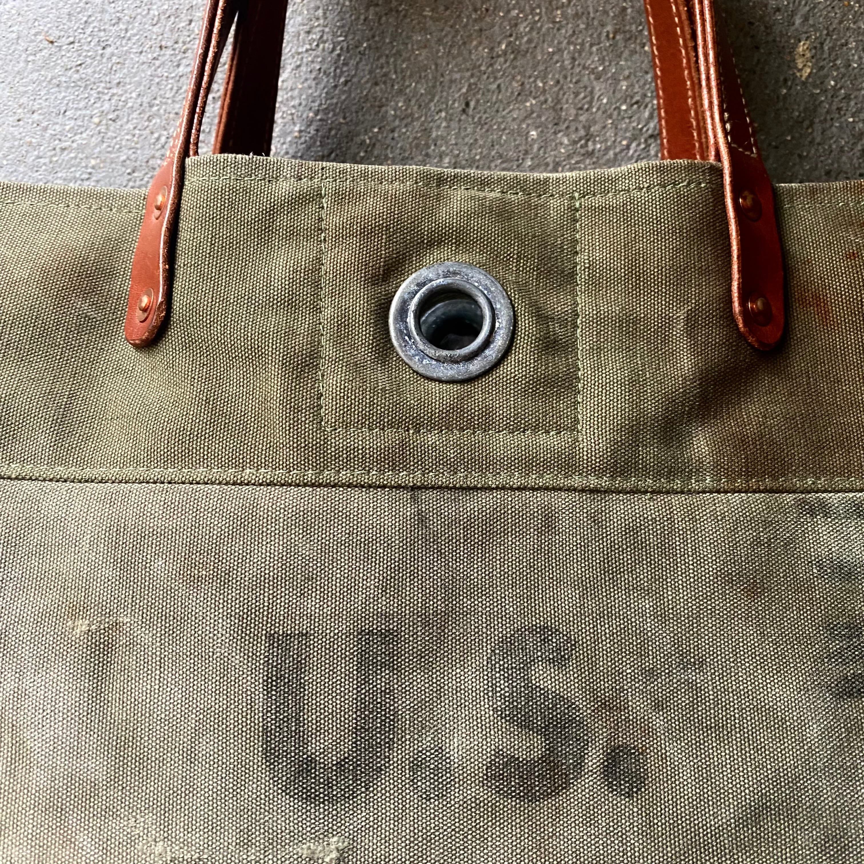 40's U.S. Military Two-Tone Vintage Tote Bag | PPF vintage & remake