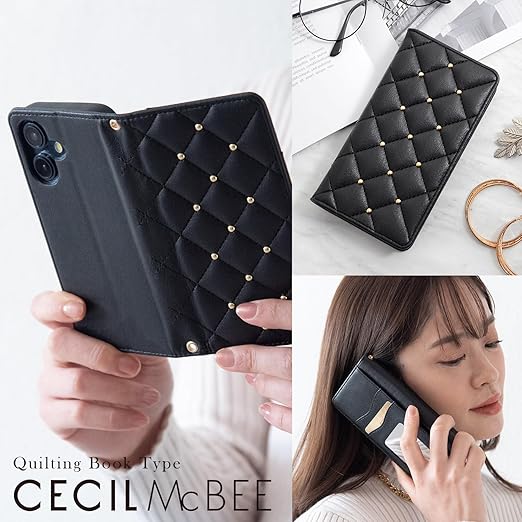 CECIL McBEE 正規品 】 iPhone 16 ケース 手帳型 ミラー付き セシル