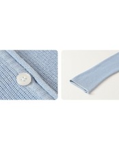 Button front v-neck knit cardigan L0141