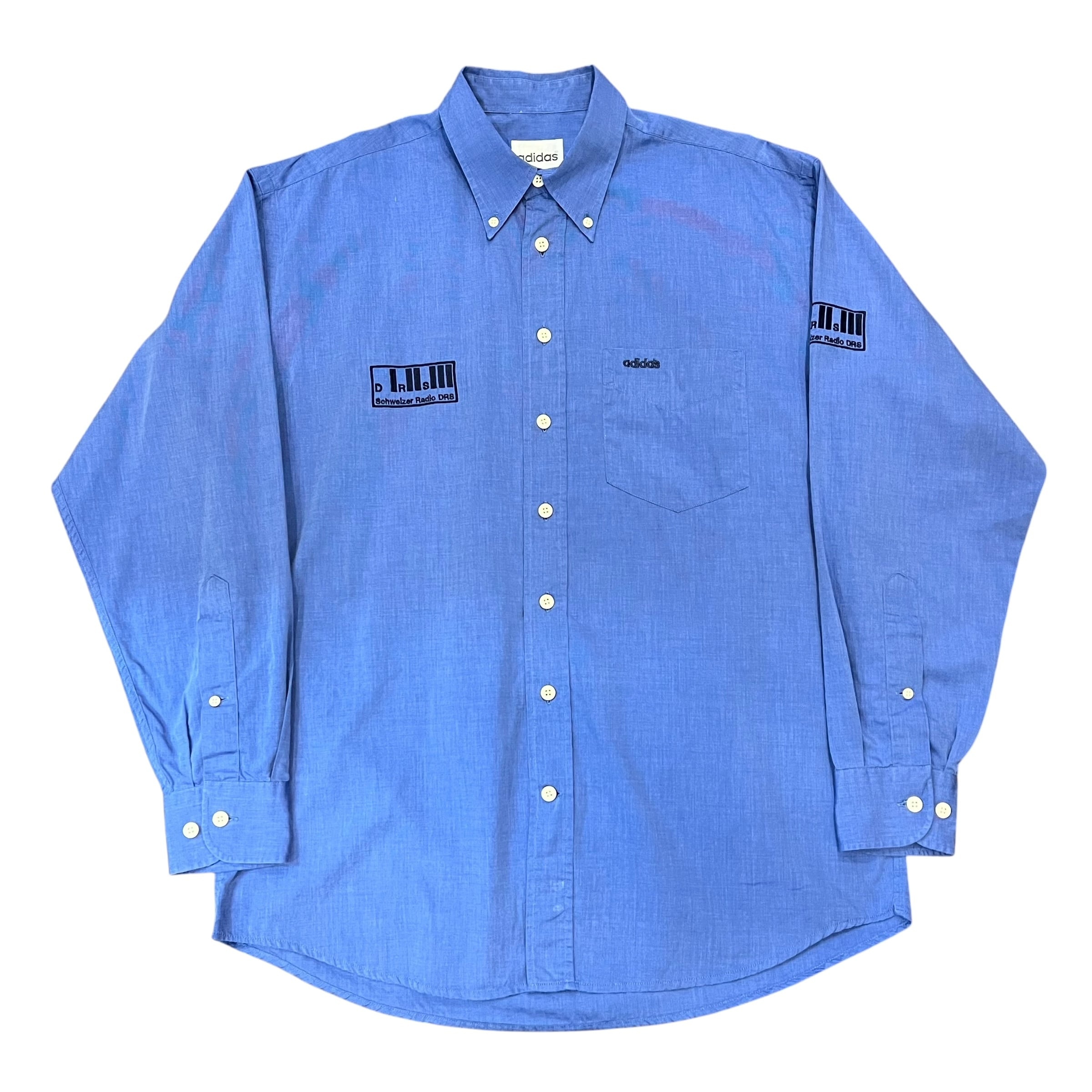 60s GLENN BERRY Stencil Chambray S/S Shirt S / US NAVY タイプ