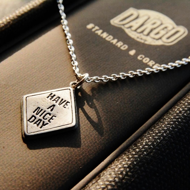 【DARGO】"HAVE A NICE DAY" Traffic Silver Necklace