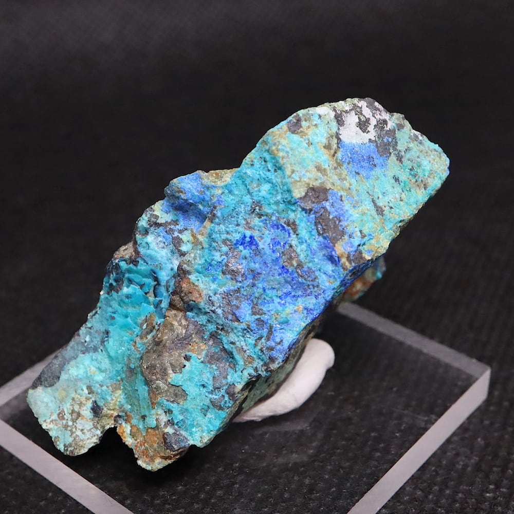 クリソコラ + リナライト 珪孔雀石 青鉛鉱 40,5g LN068 鉱物 原石