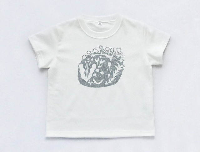 Tシャツ《小さな庭》silver