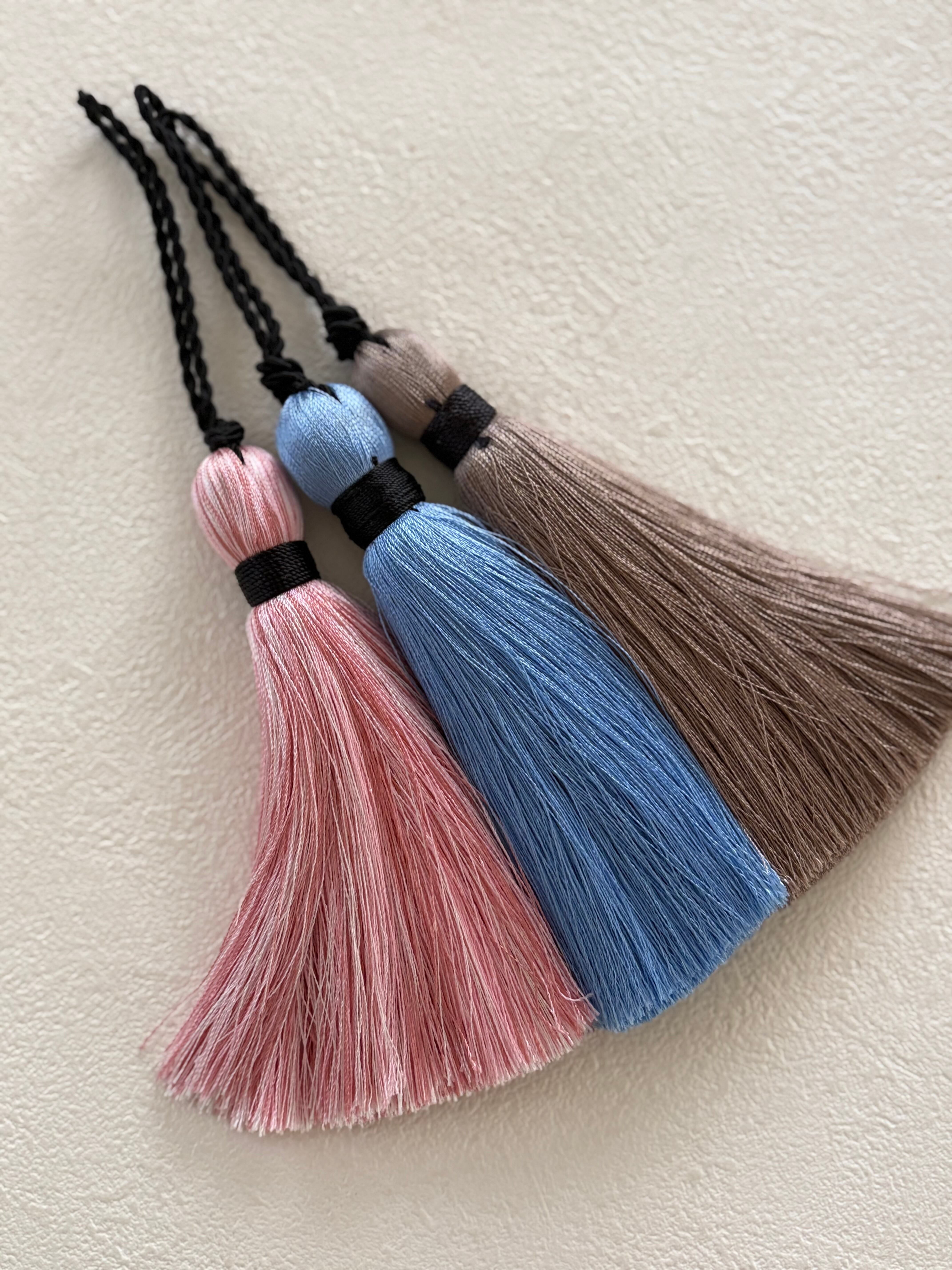 輸入デザインタッセル シンプルタッセル 12cm シンプルモダン カルトナージュ デコレーション材 チャーム