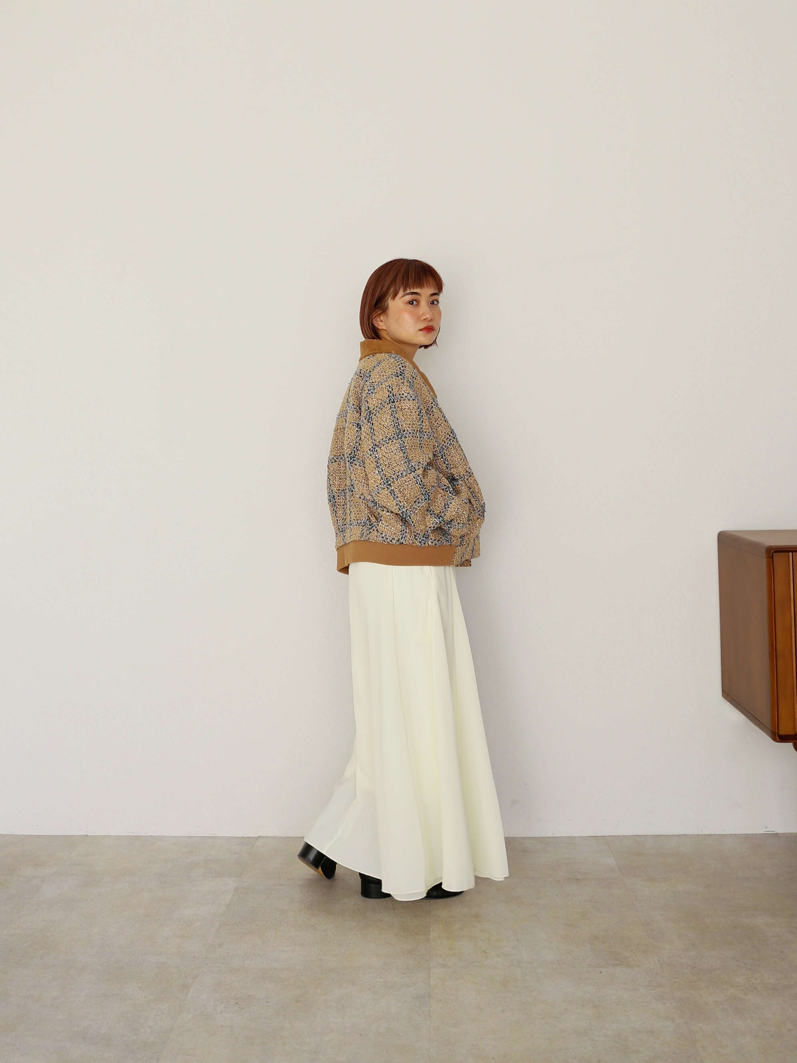 cocoon tweed blouson | Katrin TOKYO cocoon tweed blouson | Katrin TOKYO