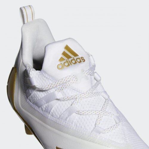 Adizero 11 アメフト スパイク ホワイト・ゴールドメタリック | END