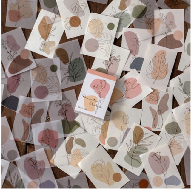 paper-16　ミニデザインペーパー　フラワー