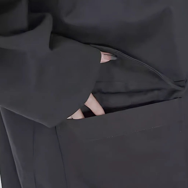 Stand collar quilted long coat C0562